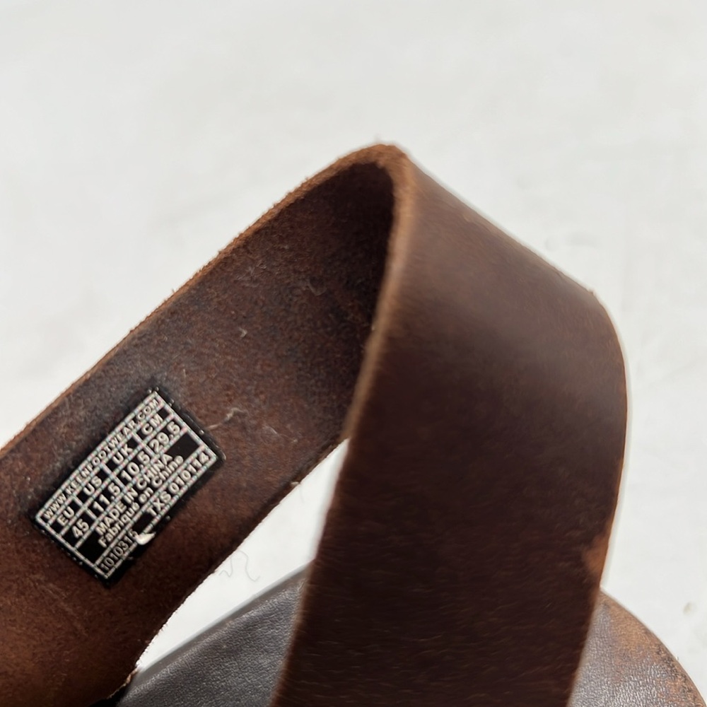 KEEN Alman Dark Brown Leather Buckle Strap Sandals 1010315 Mens 11.5 - Picture 9 of 9